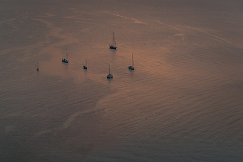 Boats in Sunset ©  kuhnmi