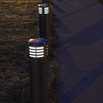 Solar LED bollards at Linc/Wash