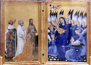 IMG_3613LBA X Angleterre ou France.  The Wilton Diptych. vers 1395.  Londres. National Gallery. Gothique international.