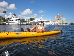 Ms Traveling Pants Kayaking in Fort Lauderdale • <a style="font-size:0.8em;" href="http://www.flickr.com/photos/34335049@N04/5275232520/" target="_blank">View on Flickr</a>