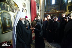 Святогорский наместник молился вместе с Одесским митрополитом на акафисте Божией Матери  30.09.2016