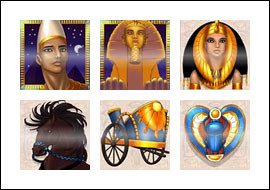 free The Last King of Egypt slot game symbols