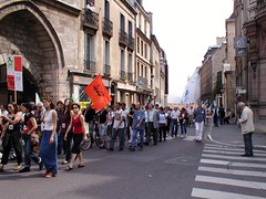Protesters on the march