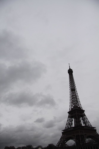 Very very cold day at the Tour de Eiffel