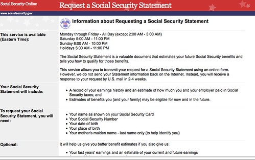 how to view your social security statement online