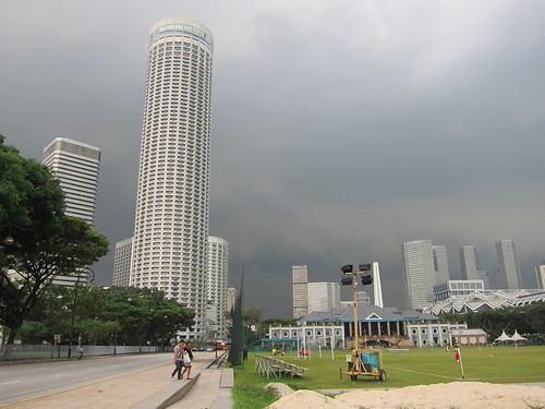 Rain coming in Singapore