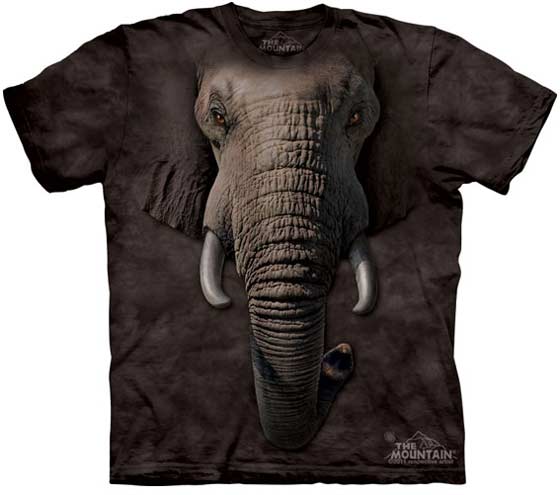 camiseta impresa con elefante