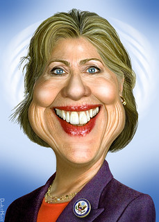Hillary Clinton --Why is this woman smiling?