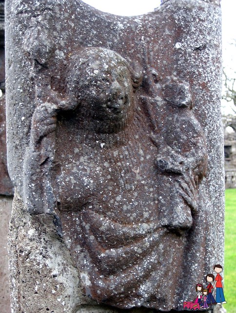 Carving in cloister at Jerpoint Abbey, County Kilkenny, Ireland