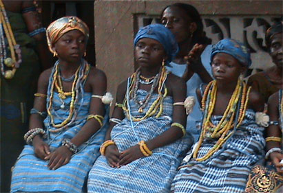 Some initiates during the durbar