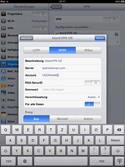 VPN-Konfiguration (BlackVPN auf dem iPad) 3/5
