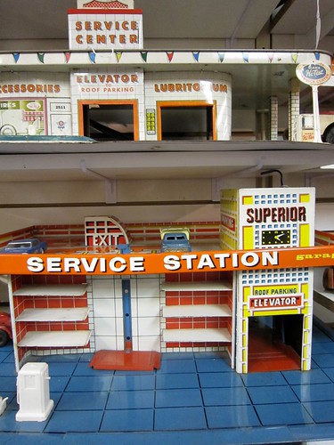 Vintage Toy Service Station