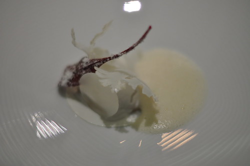 Restaurant Geranium: Pocheret østers med blomkål og rygeost