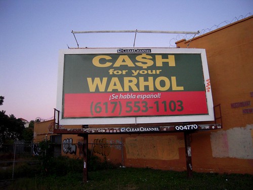ca$h for your Warhol billboard