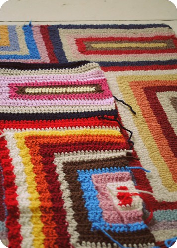a blanket for the rug ::