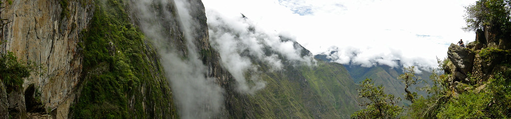 Dusty near the Inca Bridge at Machu Picchu