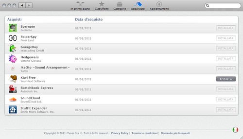 Mac App Store - Acquistate (dopo eliminazione di Kiwi)