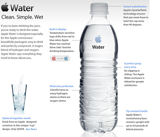 Apple unleashes revolutionary new water bottle