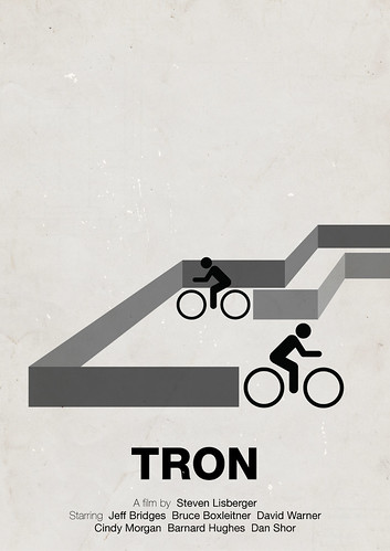 'Tron' pictogram movie poster