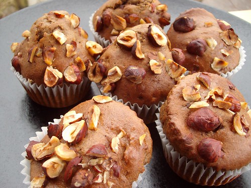 Gluten Free Cacao Hazelnut Muffins