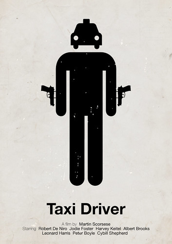 'Taxi Driver' pictogram movie poster