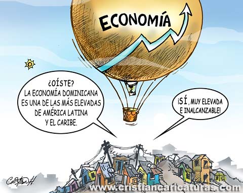 Las Caricaturas de Cristian Hernández: Economía dominicana muy elevada