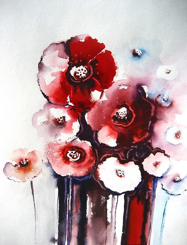 poppies watercolor