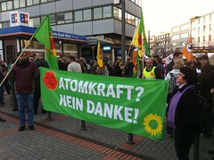 Impression der Mahnwache zum Atom-Ausstieg in Bochum #ausgestrahlt