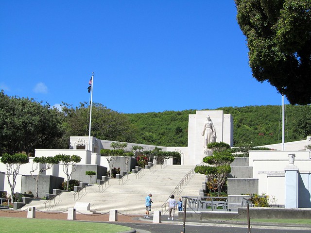 National Memorial Cemetery of the Pacific - Hawaii Postcard Punchbowl Crater 