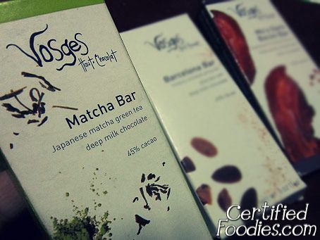 Vosges Matcha Bar with Japanese green tea and deep milk chocolate - CertifiedFoodies.com