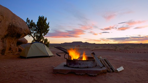camp outside of the Needles district