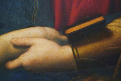 Raphael, La belle jardinière, detail of hands