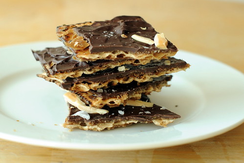 matzo toffee with almonds
