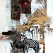 Fragmente _ 40 x 68 cms _ Collage - Ink, Acryl and Serigrafie on Paper