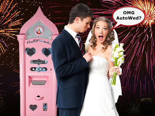 Say Goodbye To Long Lines At The Courthouse - Now You Can Get Hitched In A Flash With The Autowed Machine! Getting Married Is Now As Easy As Using An Atm!