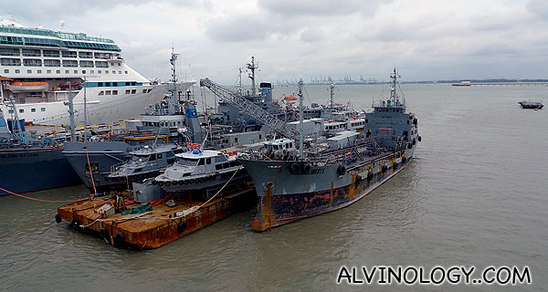 LOTS docked alongside other ships