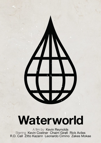 'Waterworld' pictogram movie poster