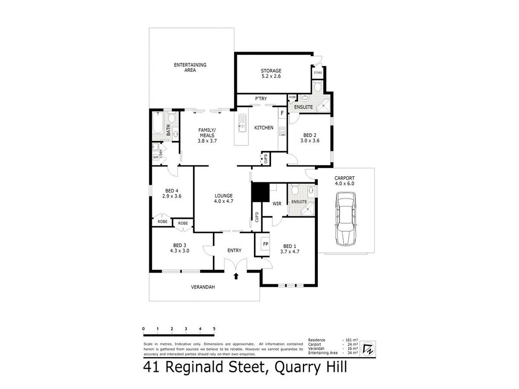 41 Reginald Street, Quarry Hill VIC 3550 floorplan