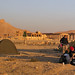 Camping at ruins of Palmyra - Syria
