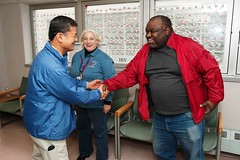 Secretary Shinseki greets homeless Vets 5