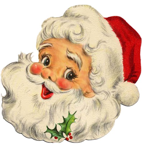 Artzee Chris' Cool Clipart & Graphics: Vintage Santa Claus Head Graphic