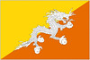 vlajka BHÚTÁN