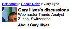 Gary Illyes Googler