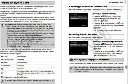 Complete instructions on using an Eye-Fi SD / SDHC memory card with the Canon SX30IS, found on pages 172 through 178 of the Canon SX30 Manual
