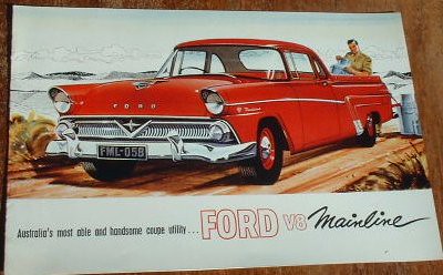 1958 Ford Mainline Star Model Ute Brochure - Australia