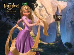[Poster for Tangled with Nathan Greno, Byron Howard, Mandy Moore, Zachary Levi, Donna Murphy]