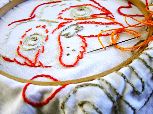 Pug embroidery