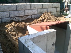 bulkhead with wall behind