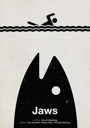 'Jaws' pictogram movie poster