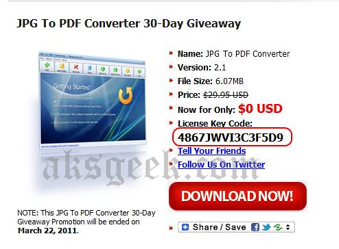JPG to PDF free giveaway